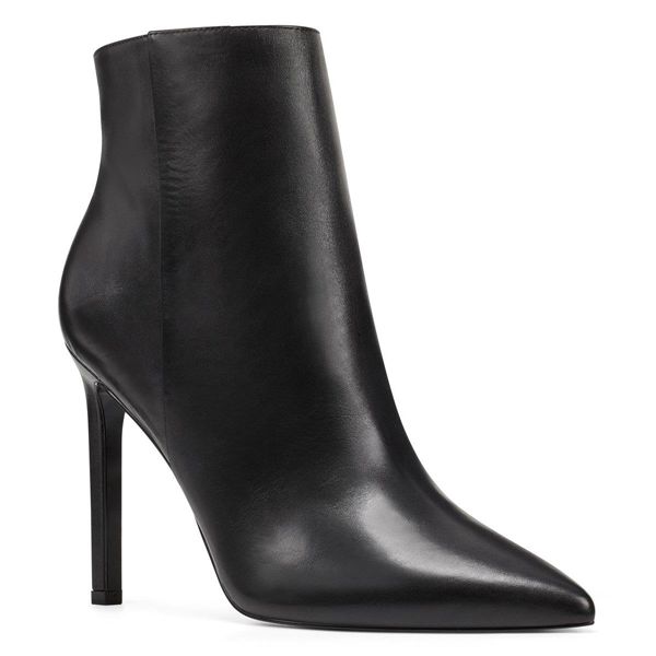 Nine West Tennon Dress Black Ankle Boots | Ireland 66M55-3B07